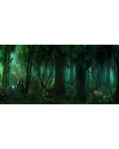 GladsBuy Thick Woods 20' x 10' Computer Printed Photography Backdrop Forest Theme Background ACP-357