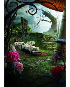 GladsBuy Dinner in Wonderland 6' x 9' Computer Printed Photography Backdrop Other Theme Background ZJZ-582