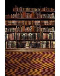 GladsBuy Shelf Full of Books 5' x 7' Computer Printed Photography Backdrop Bookshelf Theme Background HY-CM-2603