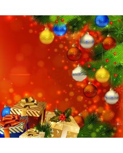 GladsBuy 8' x 8' Computer Printed Photography Backdrop Christmas Theme Background LMG-128