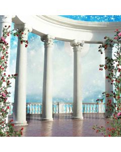 GladsBuy Romantic Pillars 10' x 10' Computer Printed Photography Backdrop Arches or Pillars Theme Background ZJZ-370