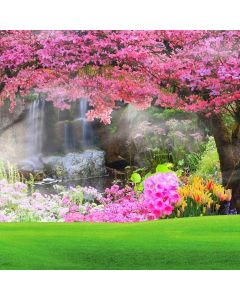 GladsBuy Spring 10' x 10' Computer Printed Photography Backdrop Flower Theme Background ZJZ-594