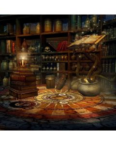 GladsBuy Spooky Room 6' x 6' Computer Printed Photography Backdrop Halloween Theme Background LMG-434