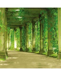 GladsBuy Green Tunnel 10' x 10' Computer Printed Photography Backdrop Arches or Pillars Theme Background ZJZ-641