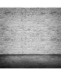 GladsBuy Black & White Brick Wall 10' x 10' Computer Printed Photography Backdrop Textures Theme Background ZJZ-229