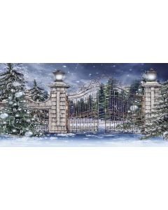 GladsBuy Shiny Snow 20' x 10' Digital Printed Photography Backdrop Christmas Theme Background YHA-097